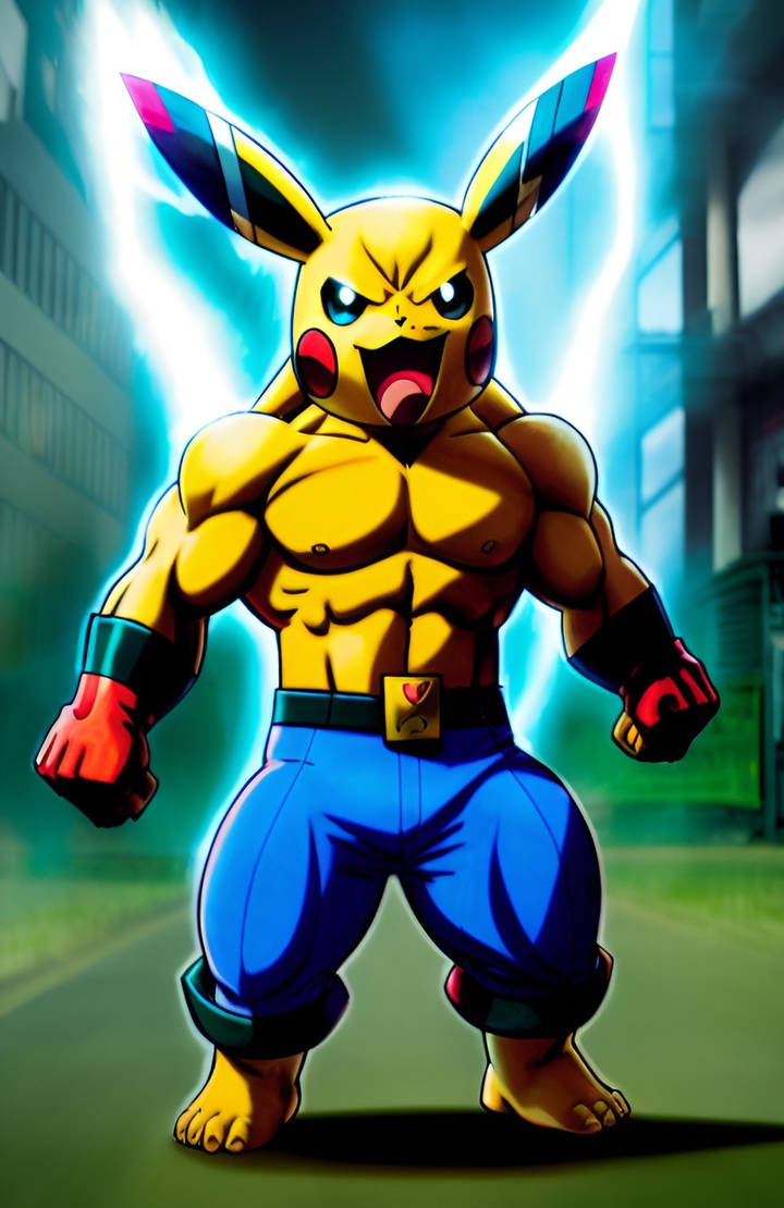 Strong Gigachu Strong Pikachu by DjedgeProd on DeviantArt