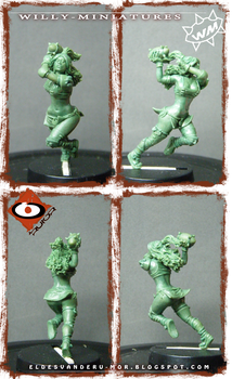 Thrower of Blood Bowl Amazon Team (miniature)