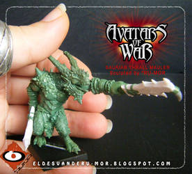 Saurian Thrall Mauler miniature for Avatars of War