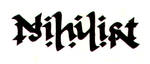 Nihilist ambigram 1 by RozziBunny