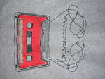 audio cassette embroidery by godfather763