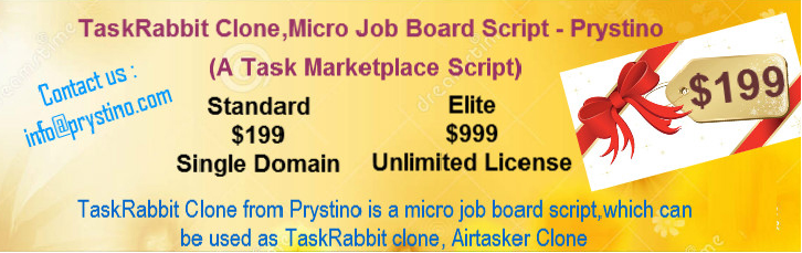 TaskRabbit Clone,Task Marketplace Script -Prystino