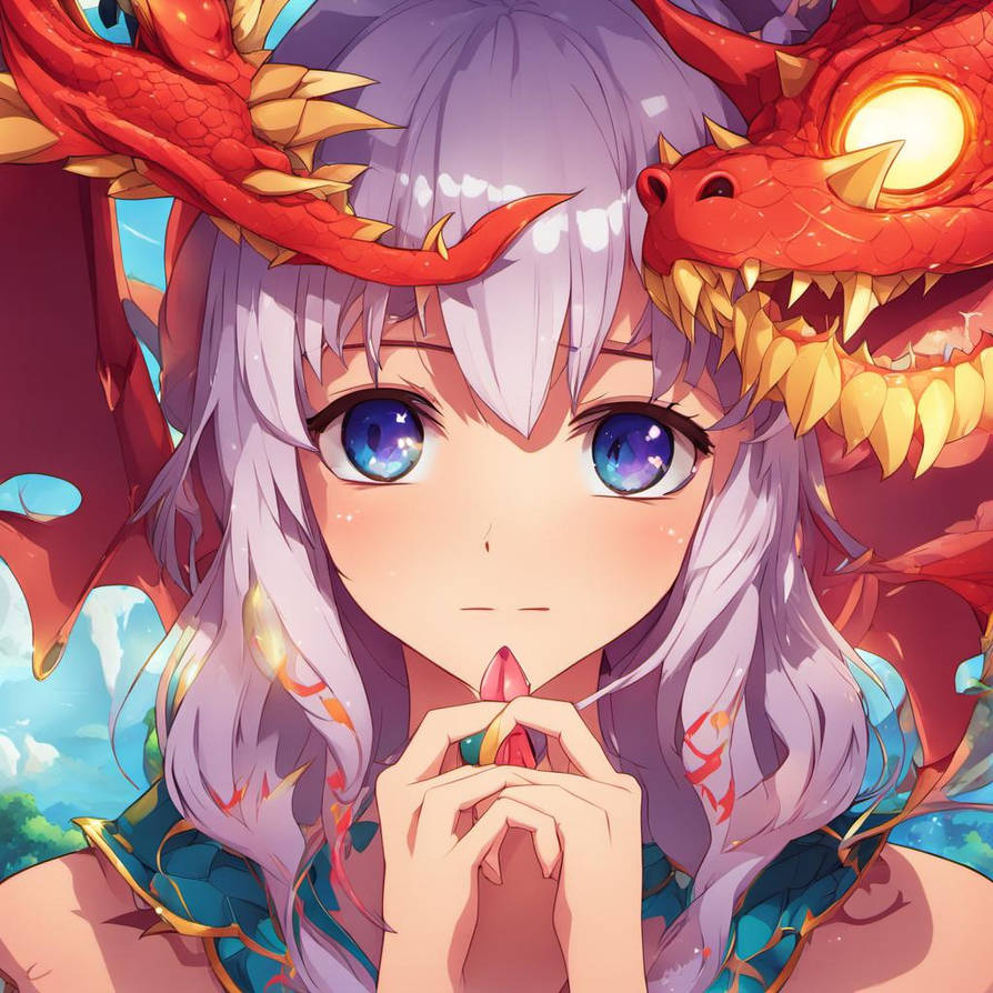 Cute anime Dragon Girl by LasagnaDragon on DeviantArt