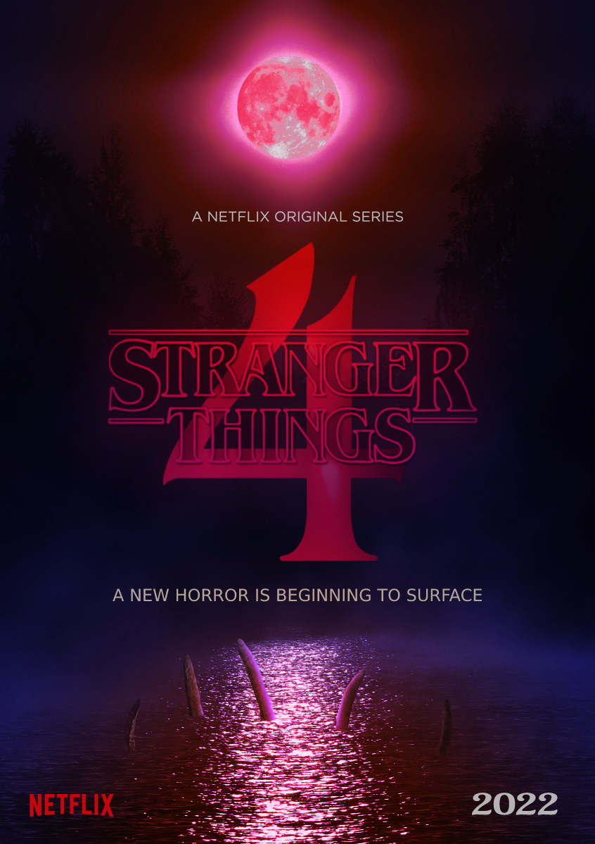 Stranger Things 4 FAN-POSTER (Based on 1,2,3 poster's)  Лучшие фильмы  ужасов, Фанатка, Очень странные дела