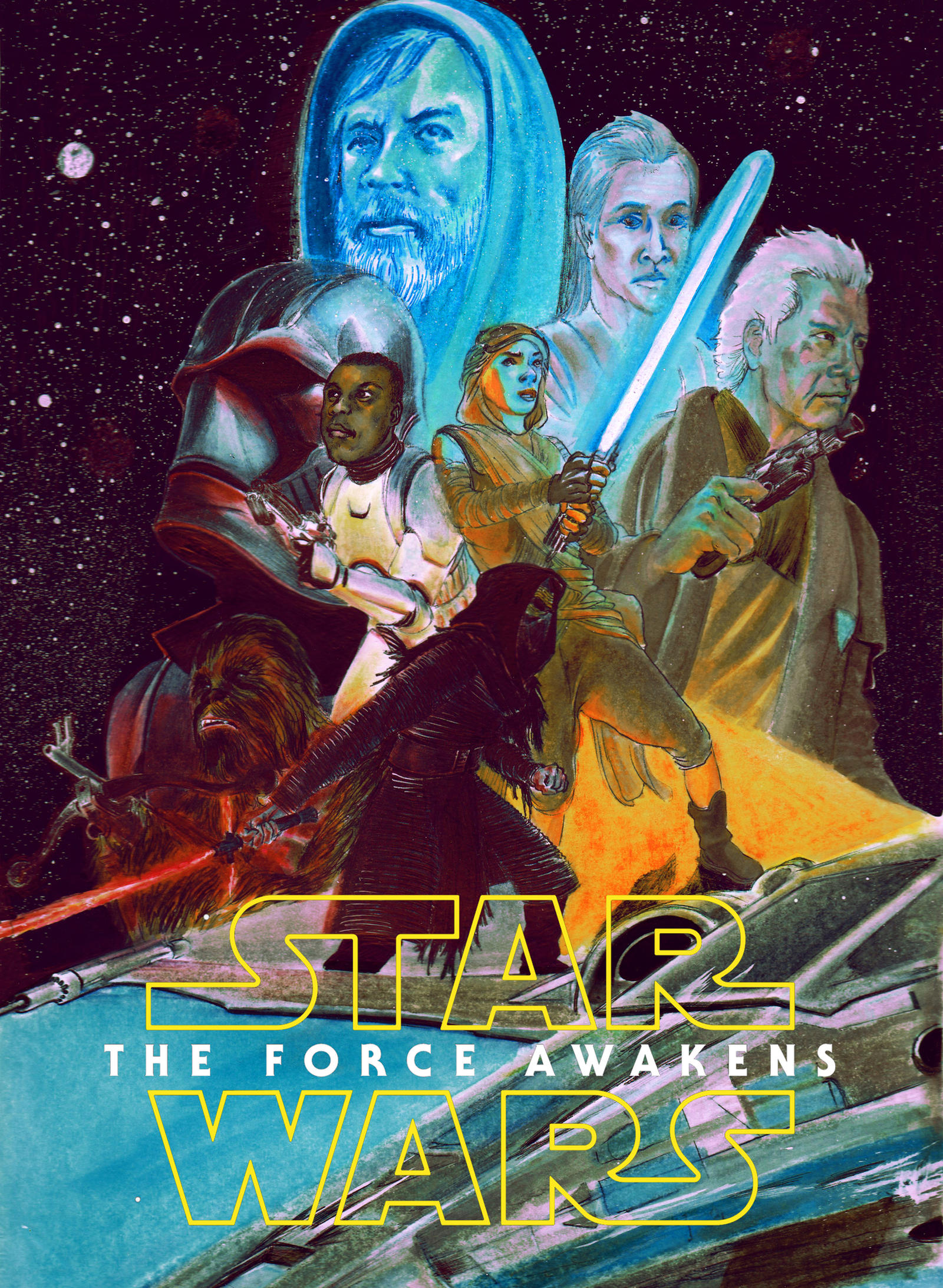 the force awakens fan art contest