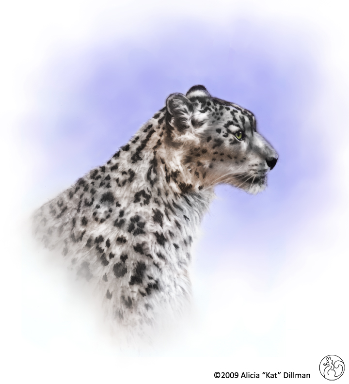 Snow Leopard Painting