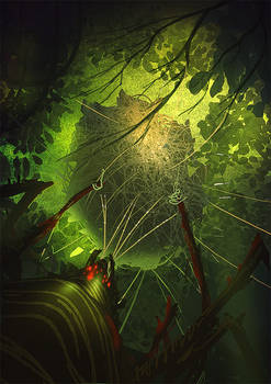 Spider cocoon Daily Spitpaint