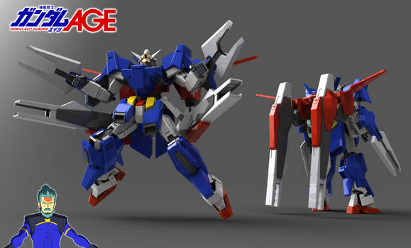AGE-1G Gundam AGE-1 FULL GLANSA 3d Model