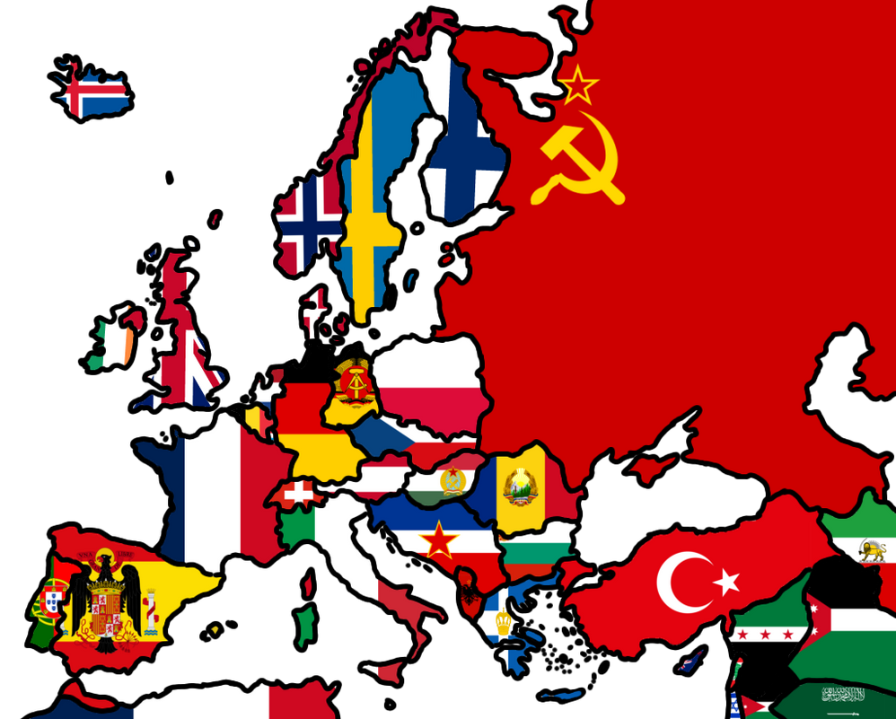Cold War Flag Map by ArmymansBackup12 on DeviantArt