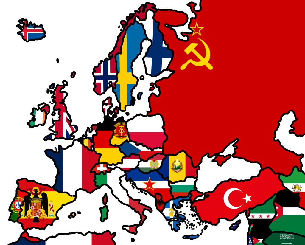 Deviantart Cold War Map Cold War Flag Map by ArmymansBackup12 on DeviantArt