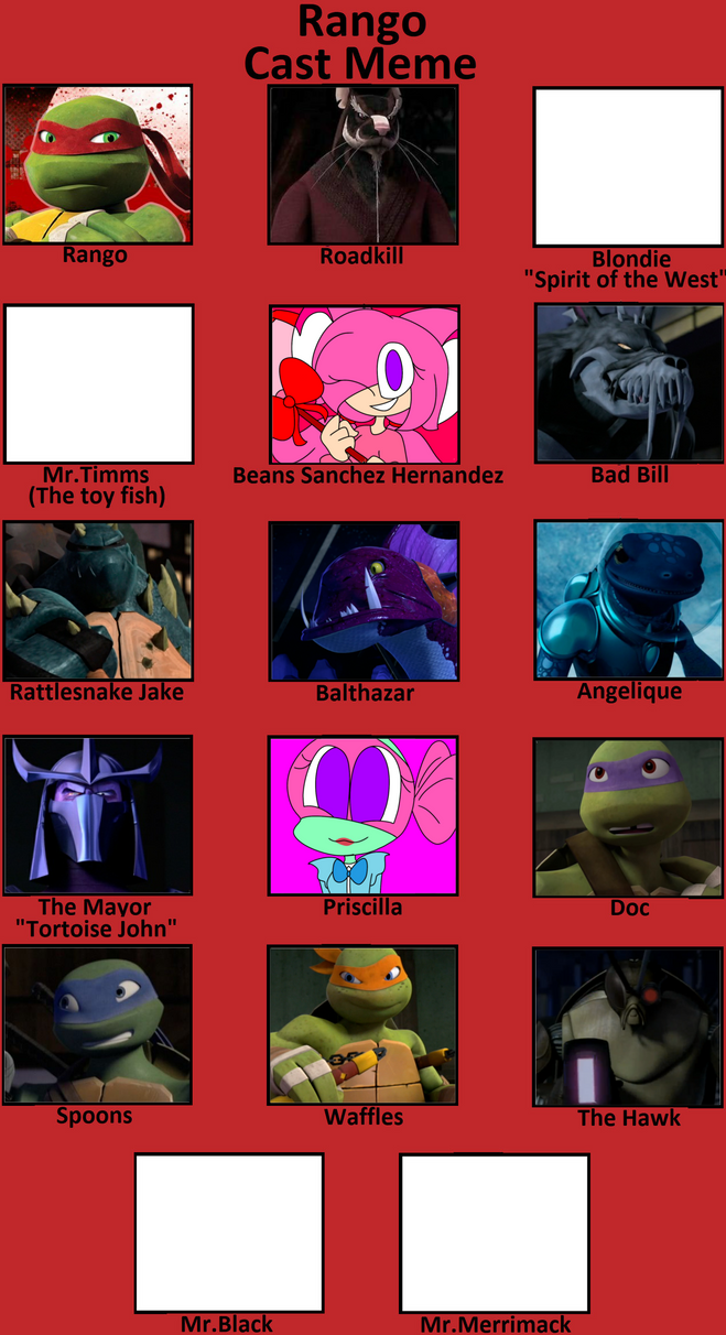 Rango Cast Meme by SugarLoveRose800 on DeviantArt