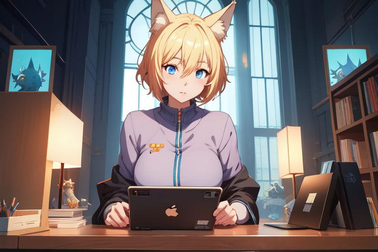 Wolf Ina Library Wolfy at a library by JynxWave on DeviantArt