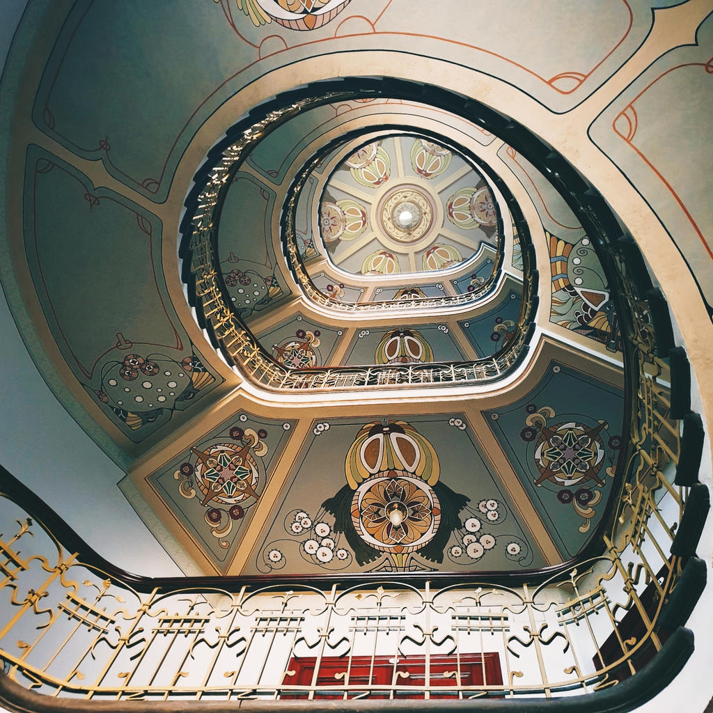 Art-nouveau staircase by angevla on DeviantArt