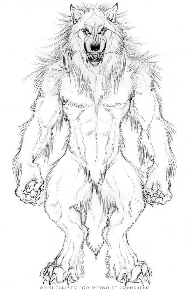 RS-Style Werewolf by Goldenwolf