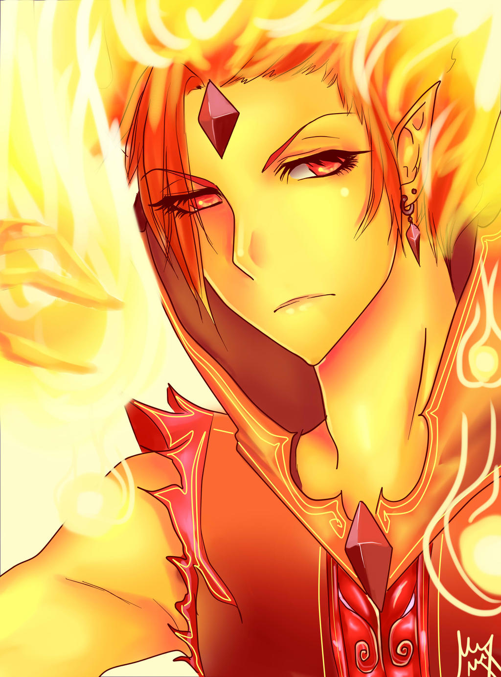 Flaming prince