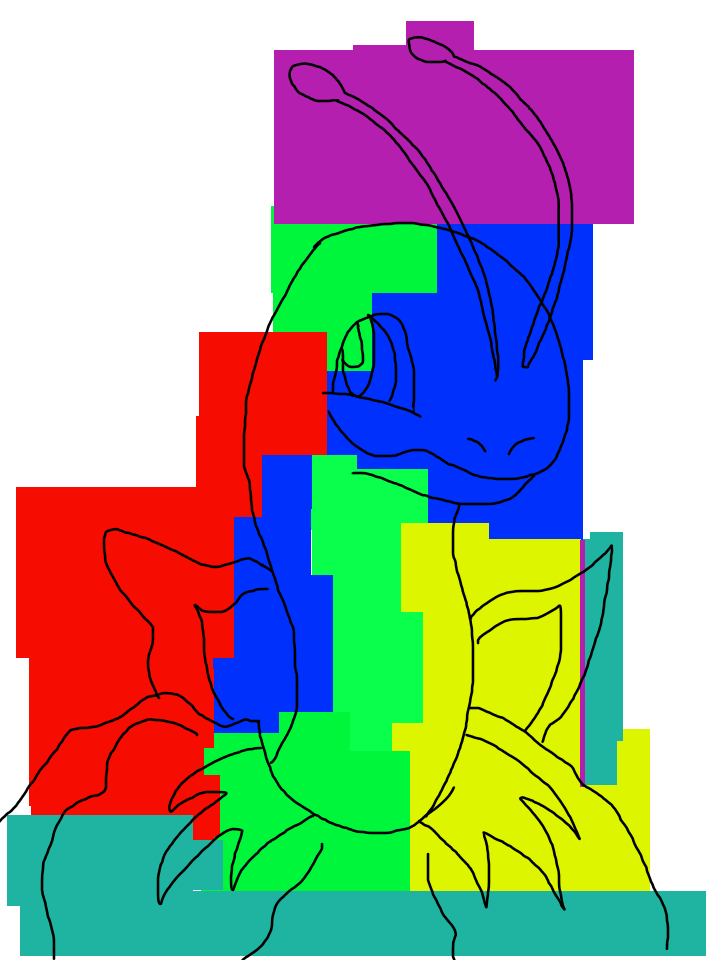 colorful pokemon by Chicken-Mcmuffin on DeviantArt