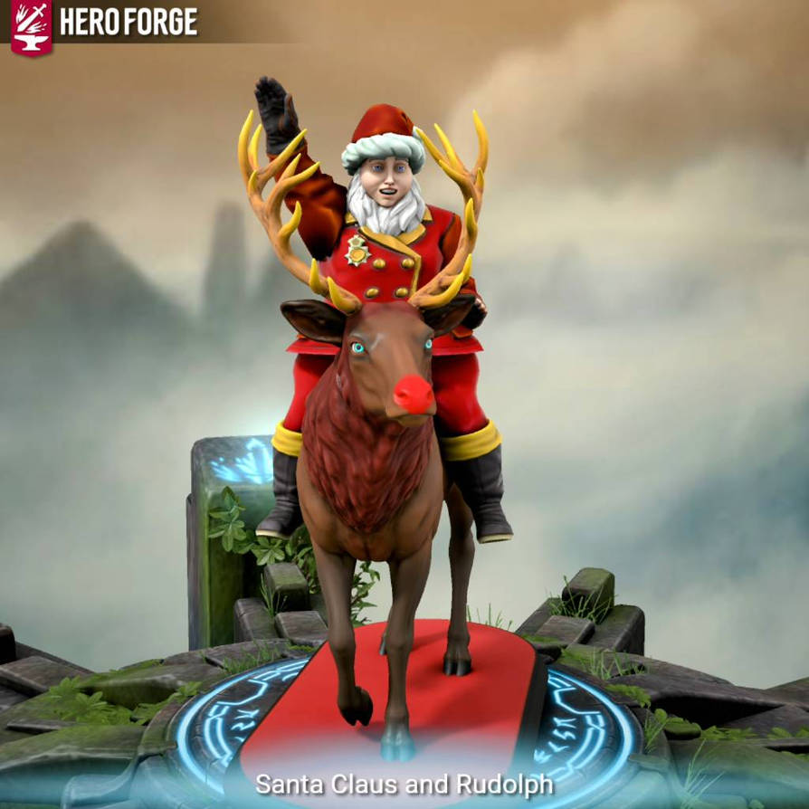 HF Santa Claus And Rudolph the Red Nosed Reindeer By DragoRoku On hf-santa-claus-and-rudolph-the-red-nosed-reindeer-by-dragoroku-on