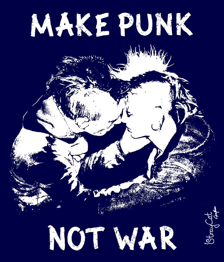 Make Punk, Not War by StrayCatGraphics