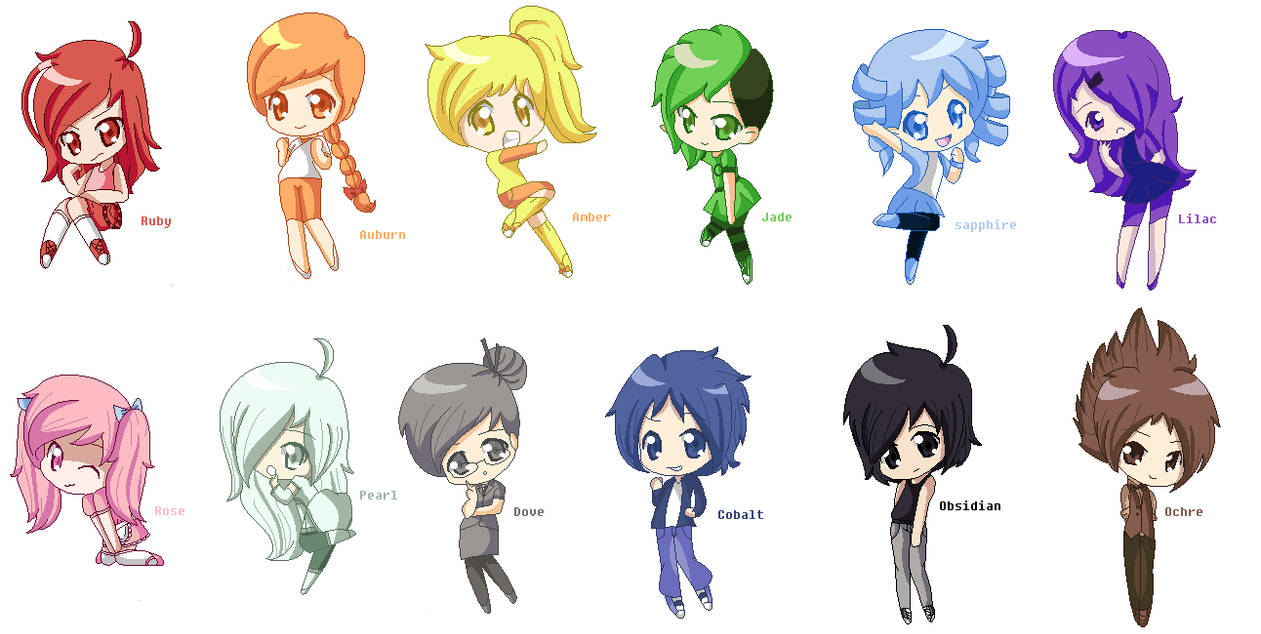 Jennychenjen Color Ocs by comandputeri on DeviantArt