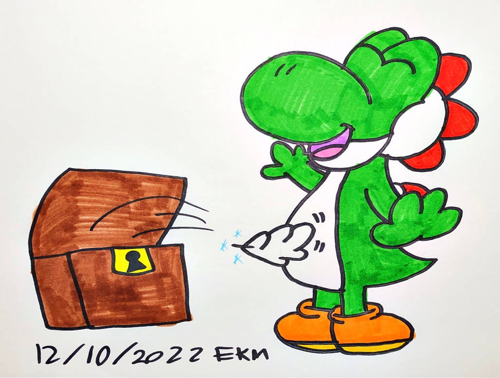 Yoshi and the Magic Tickling Feather by ToonLovrEK on DeviantArt