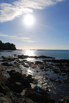 Rocks, ocean