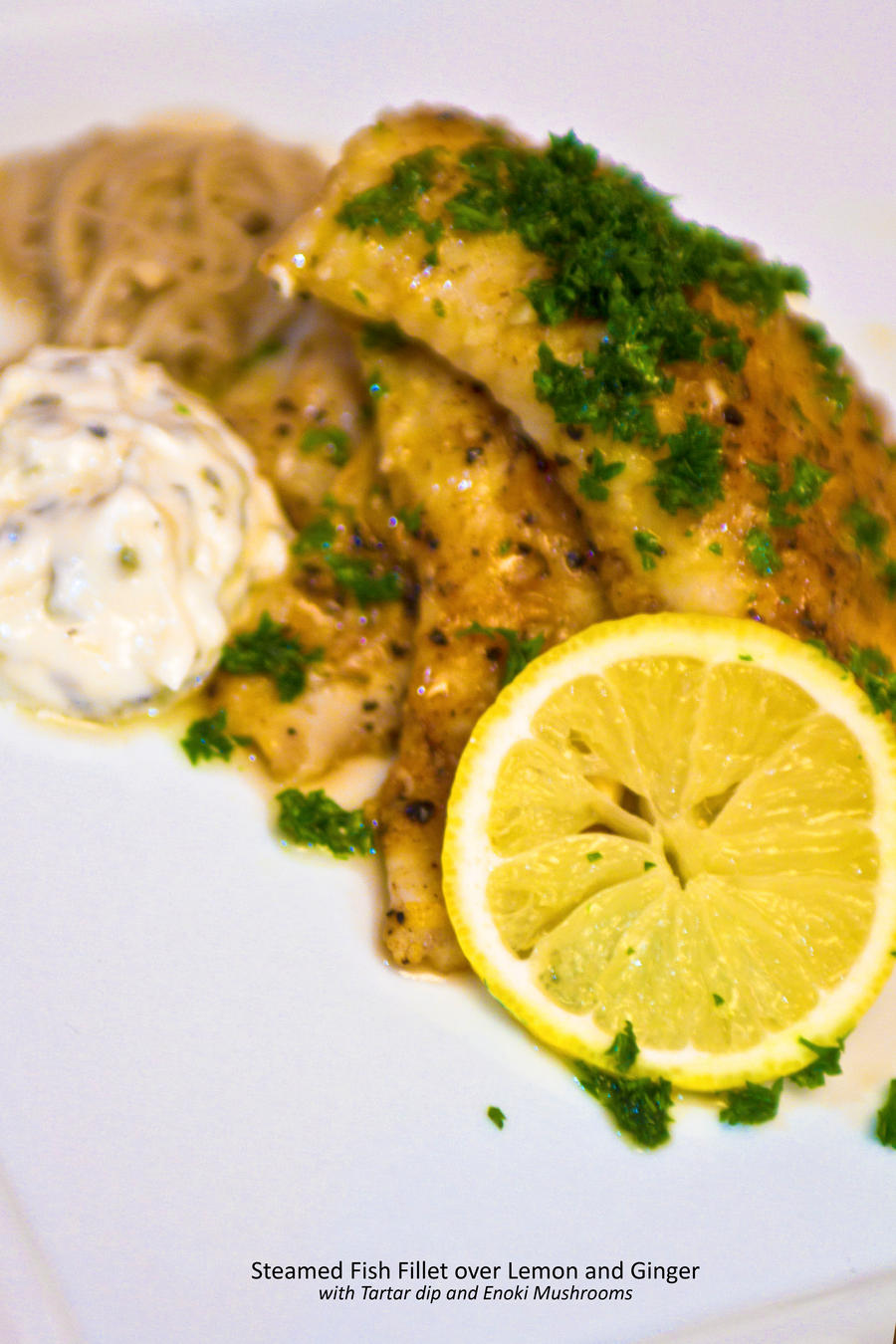 Steamed Fish in Herbs and Lemon