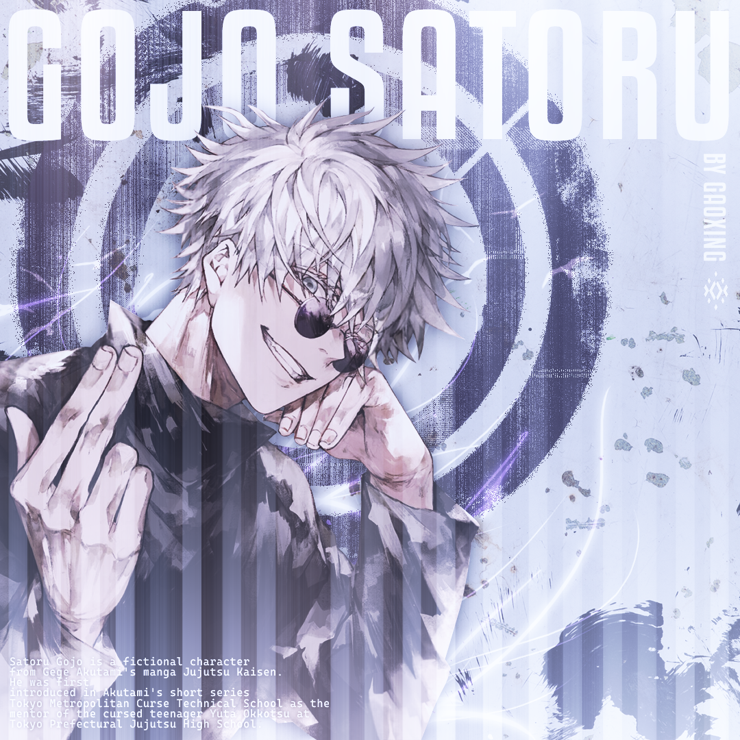 GOJO SATORU GFX By GAOXING V3 by G4OX1NG on DeviantArt