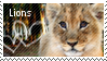 lion stamp by muddyputty