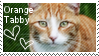 orange tabby stamp