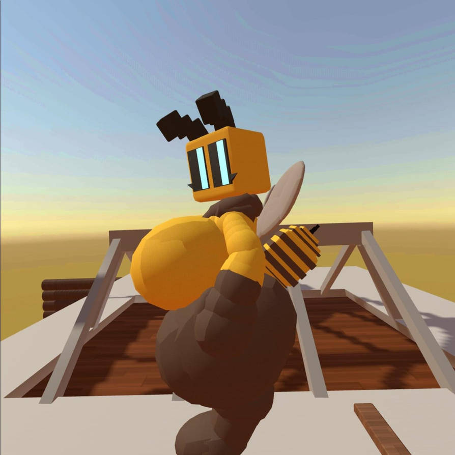 Minecraft Bee Deviantart Updated Minecraft bee model by ihavenoname8 on DeviantArt