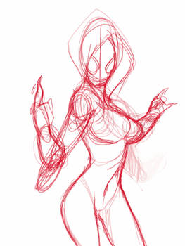 spider gwen First Rough