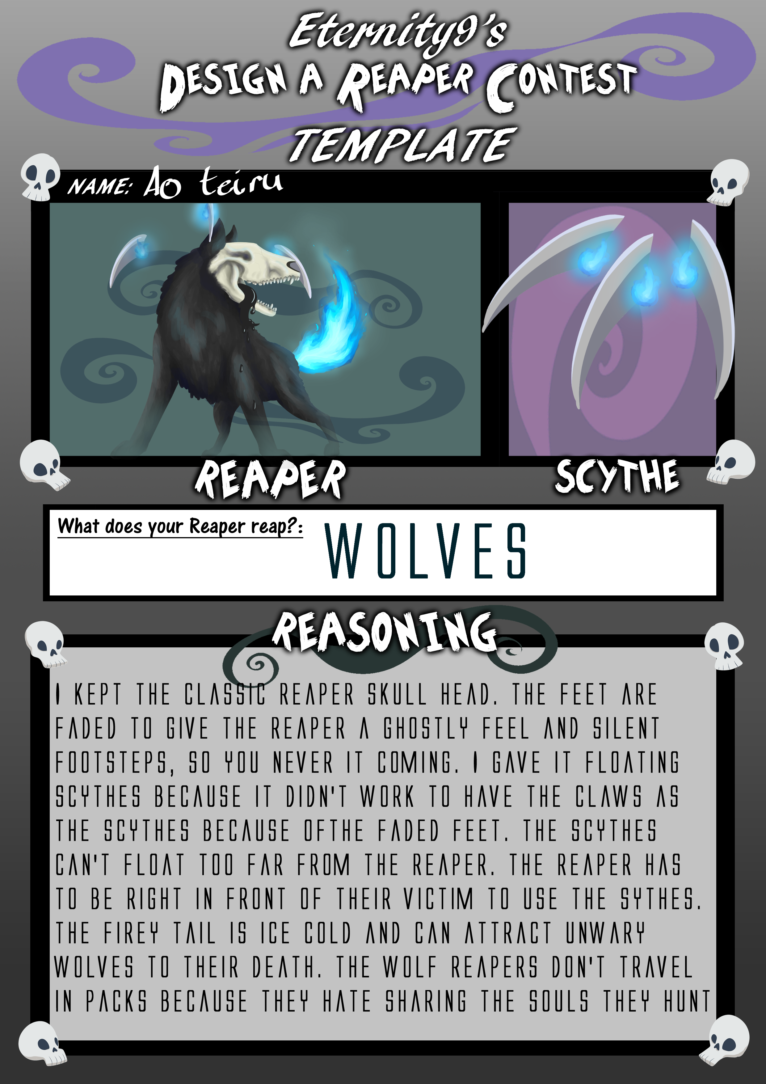 Reaper Wolves Wolf Reaper Entry by Ghostlightningdragon on DeviantArt