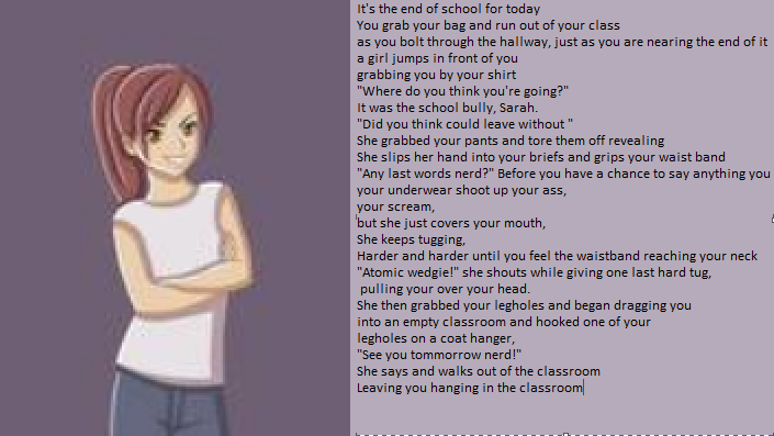 Wedies Text Wedgie caption by WedgCaptions on DeviantArt