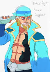 Arcade Gangplank (Skintober prompt)