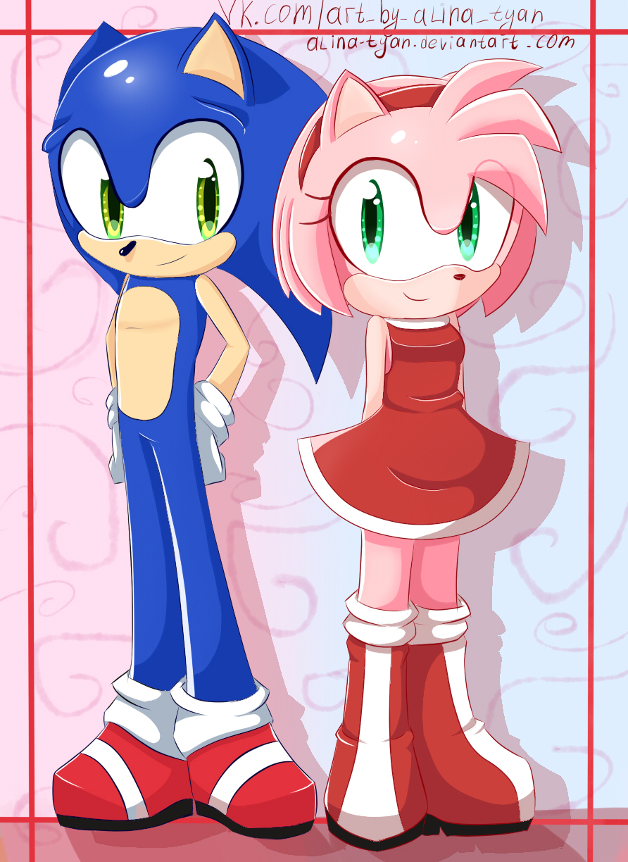 RayTheBear ❤💙+💜💛 on X: Classic #SonAmy #Sonic #Amy