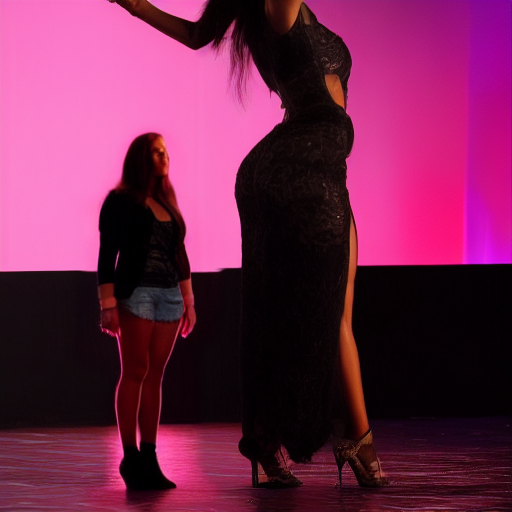 Half Height Girl Standing Next To Curvaceous Woman By Drenegade02 On half-height-girl-standing-next-to-curvaceous-woman-by-drenegade02-on