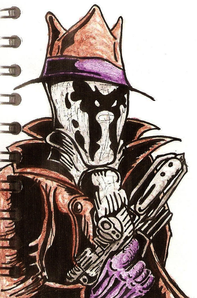 Rorschach Cartoon Coloured by BringMeSalvation on DeviantArt