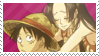 luffy x hancock stamp by ivivistar