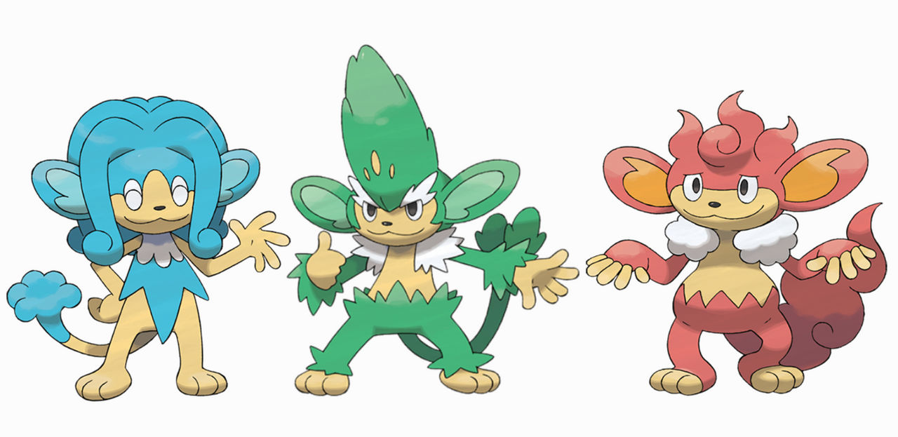 Simiour Simipour,Simisage,and Simisear by AnthonyGUwU on DeviantArt