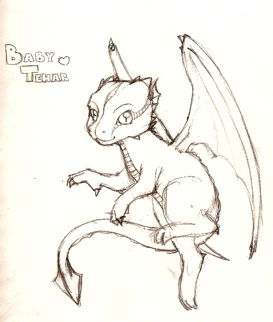 Tehar, baby ice dragon