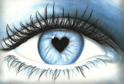 Eye Heart Blue by ArtByOlivia on DeviantArt