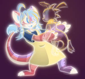 [ArtFight 2021] Leila Meets A Glowy Critter