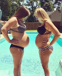 Pool Party for 2 (Tg Pregnancy)