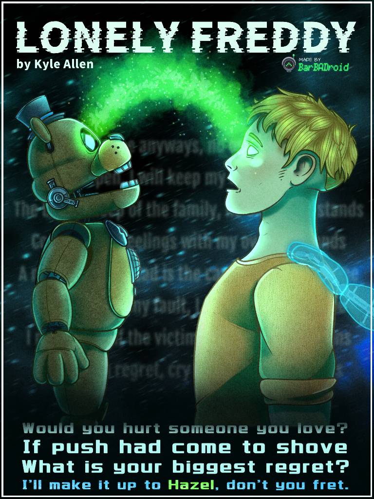 Five Nights at Freddys - Fazbear Poster Emoldurado, Quadro em