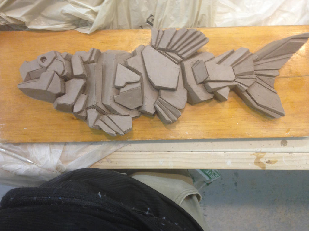 Geometric Fish SCULPTING DONE maybe?2015-05-17 00. by spacephrawg on ...