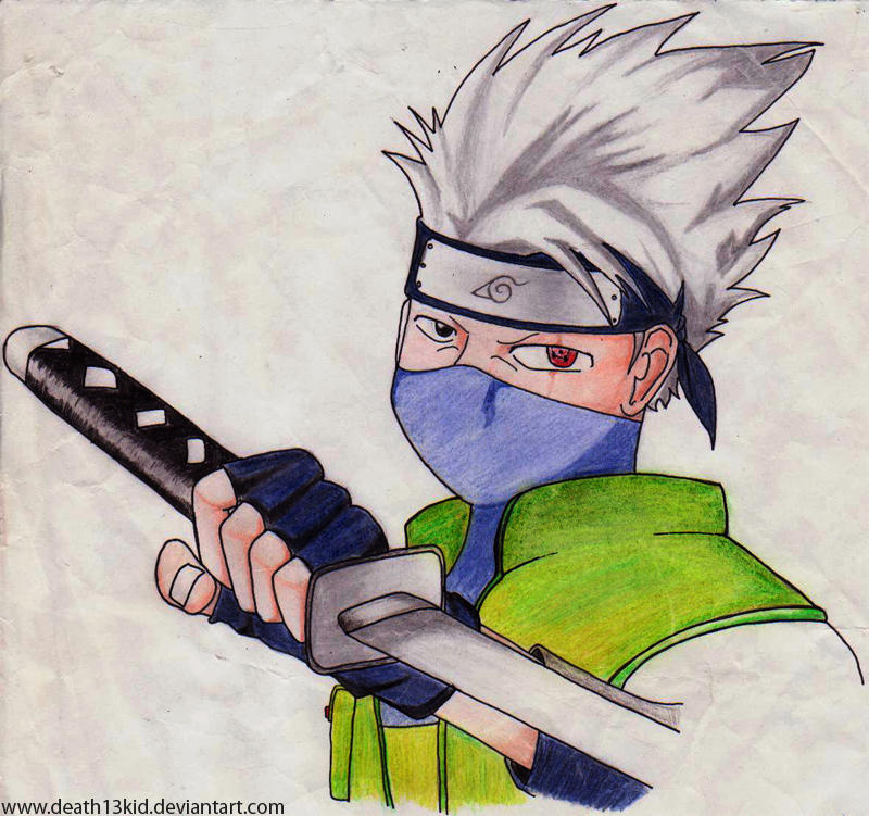 Hatake Kakashi Color Pencil By Death13kid On Deviantart