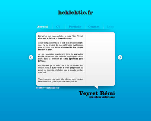 Nouveau design pour Heklektic.