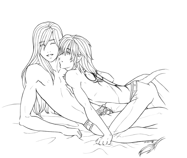 6 Hours Lineart -Yaoi-