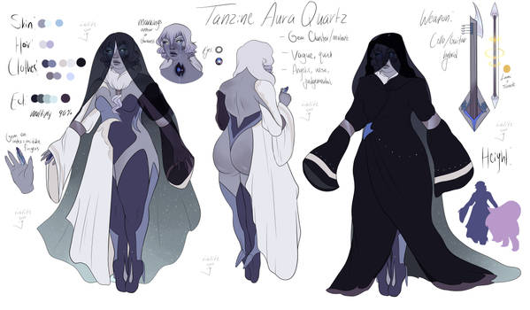 Tanzine Aura Quartz, updated ref