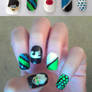 Danny Phantom Nail Art